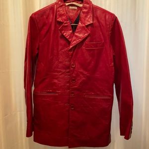 Tommy Hilfiger Red Leather Jacket